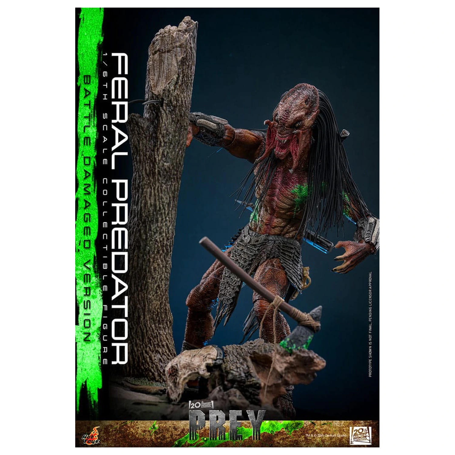 Prey akční figurka 1/6 Feral Predator (Battle Damaged Version) 37 cm fotografii produktu