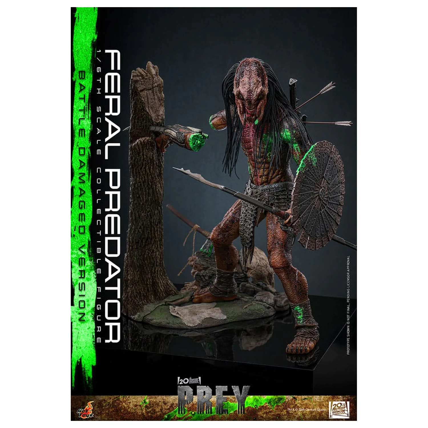 Prey akční figurka 1/6 Feral Predator (Battle Damaged Version) 37 cm fotografii produktu