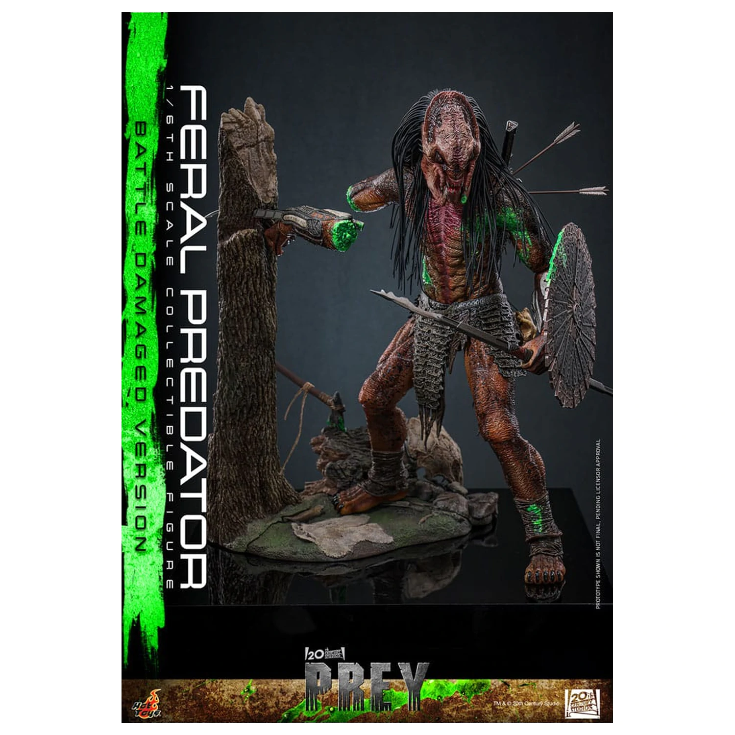 Prey akční figurka 1/6 Feral Predator (Battle Damaged Version) 37 cm fotografii produktu