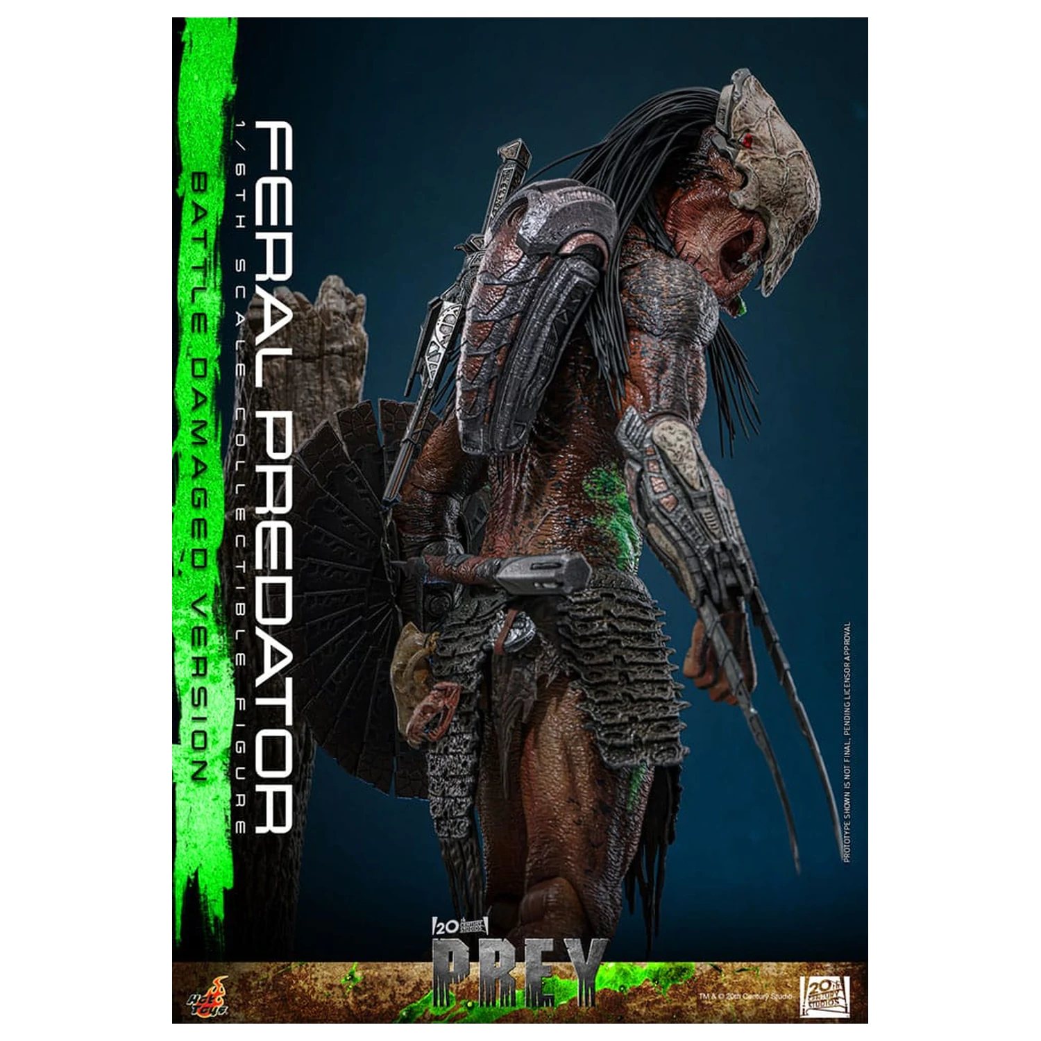 Prey akční figurka 1/6 Feral Predator (Battle Damaged Version) 37 cm fotografii produktu