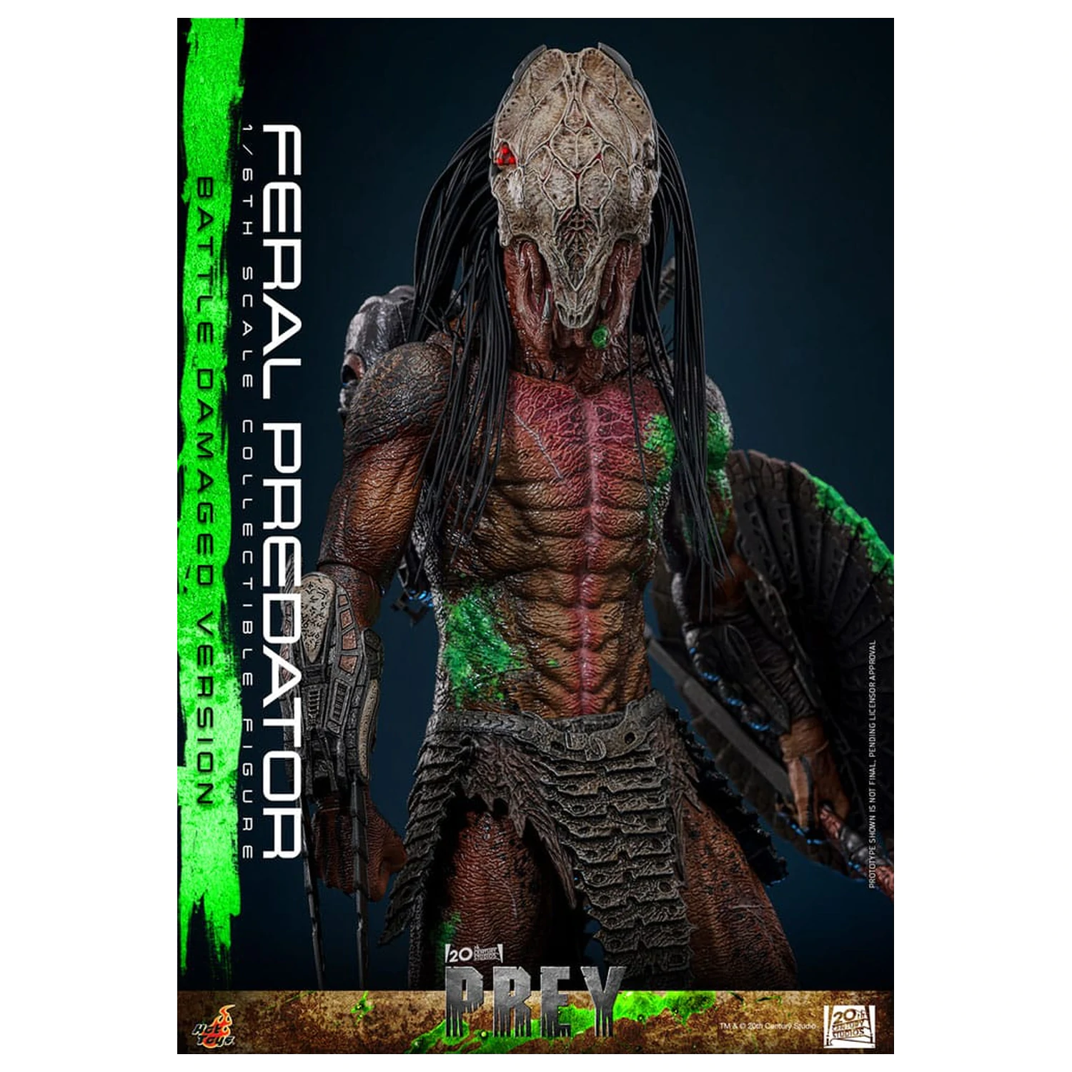 Prey akční figurka 1/6 Feral Predator (Battle Damaged Version) 37 cm fotografii produktu