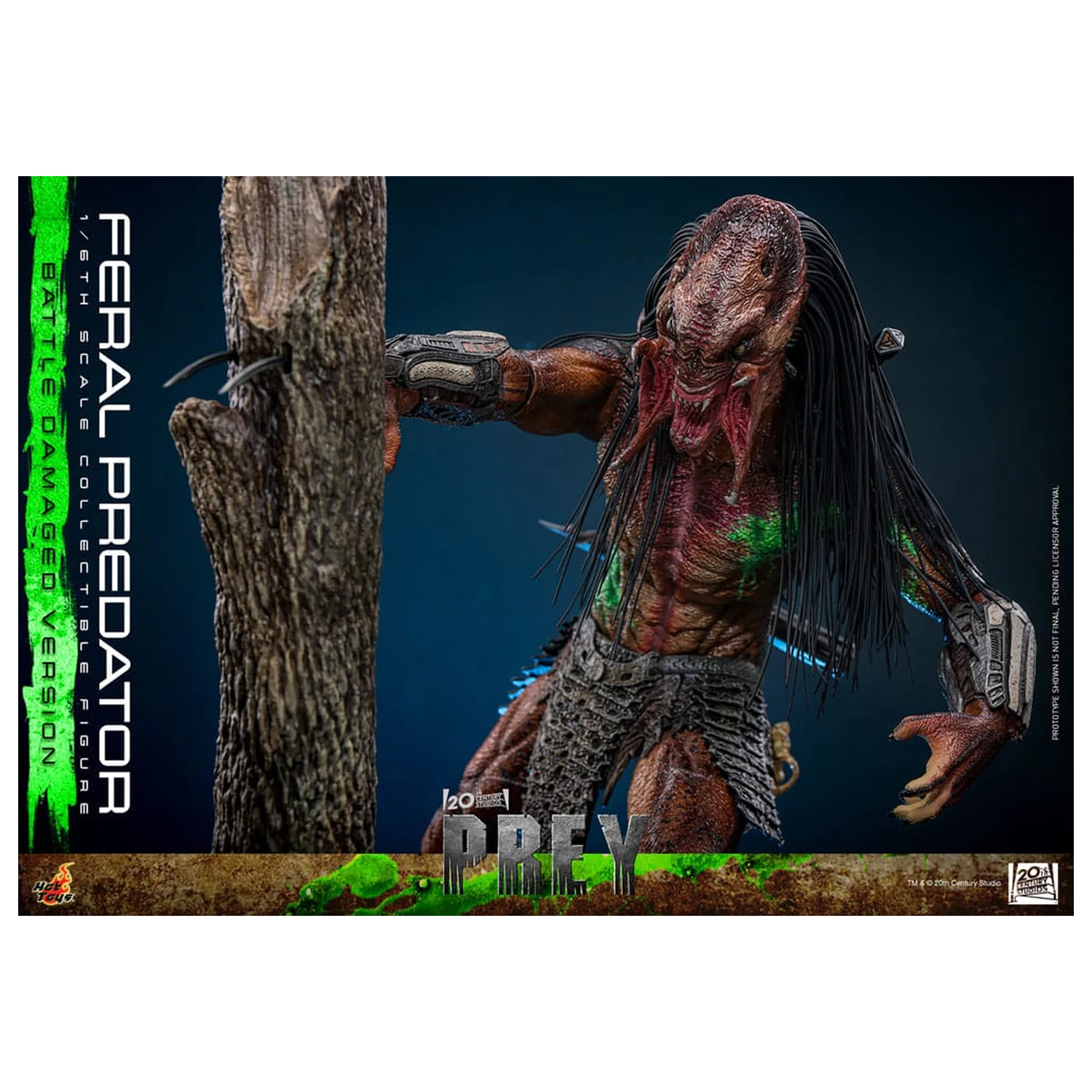 Prey akční figurka 1/6 Feral Predator (Battle Damaged Version) 37 cm fotografii produktu