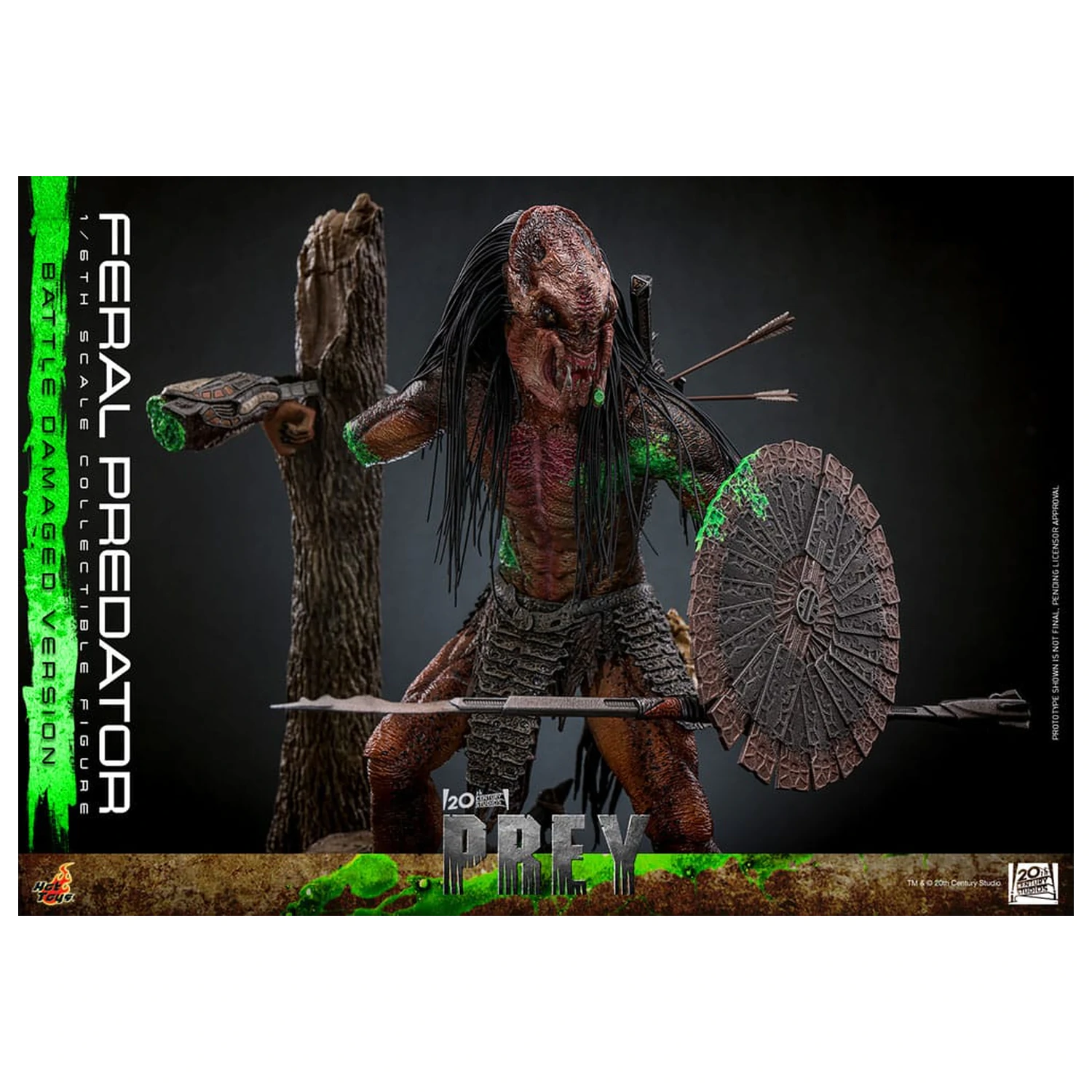 Prey akční figurka 1/6 Feral Predator (Battle Damaged Version) 37 cm fotografii produktu