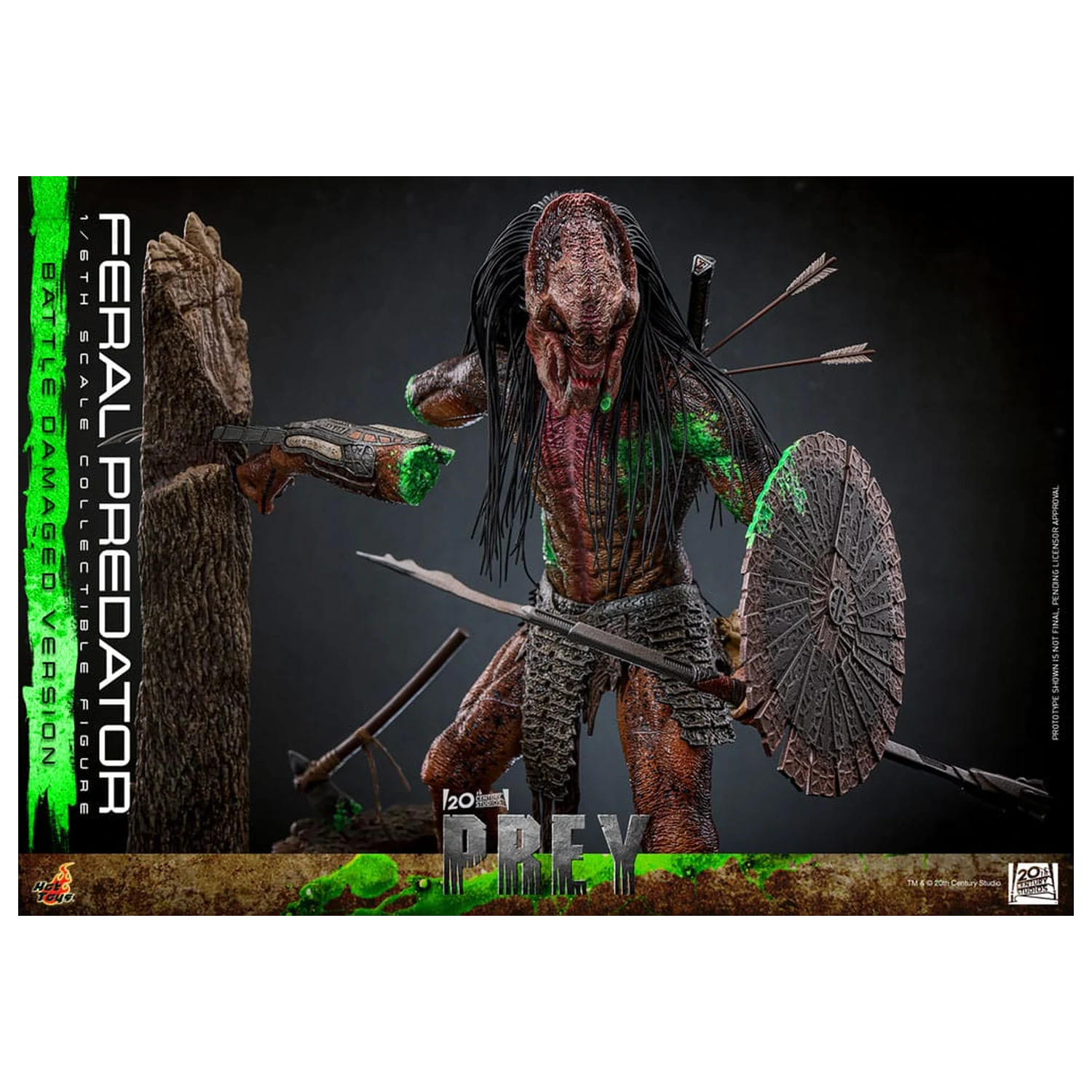 Prey akční figurka 1/6 Feral Predator (Battle Damaged Version) 37 cm fotografii produktu