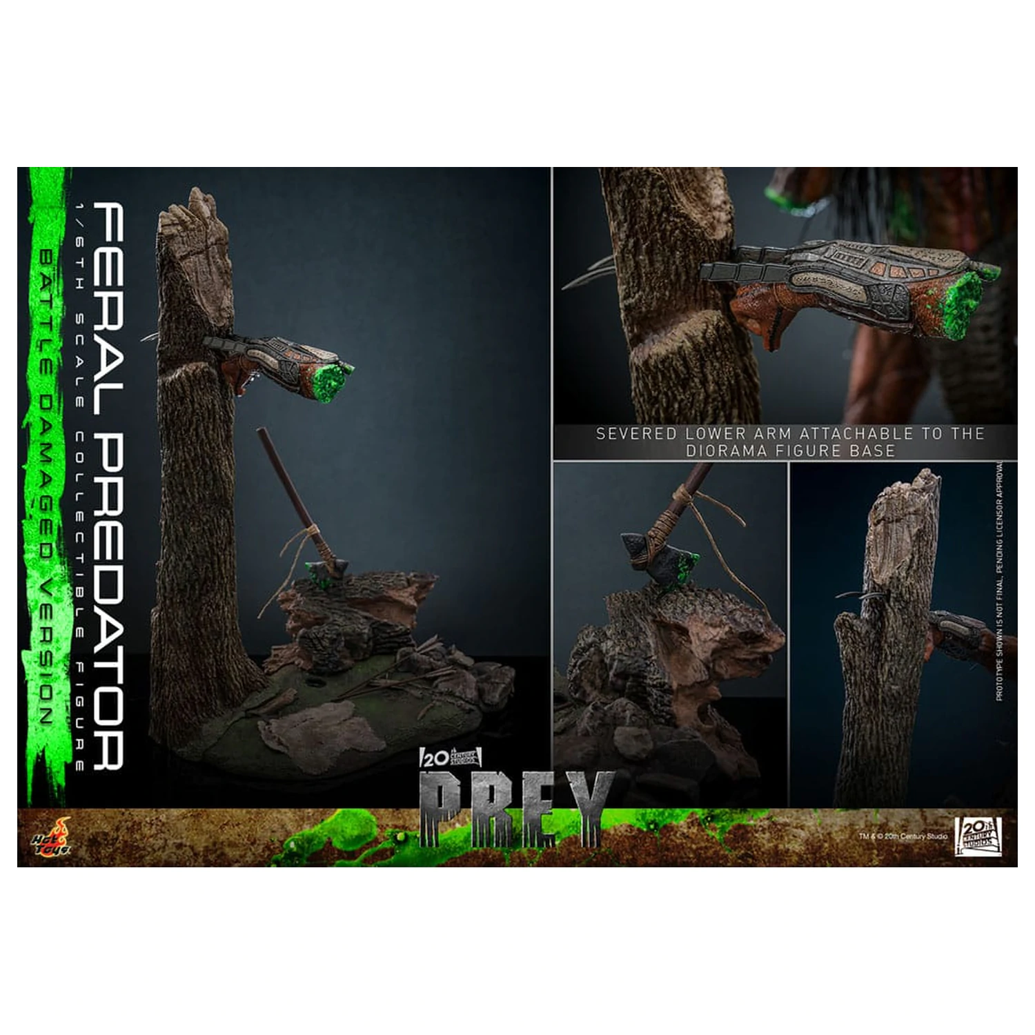 Prey akční figurka 1/6 Feral Predator (Battle Damaged Version) 37 cm fotografii produktu