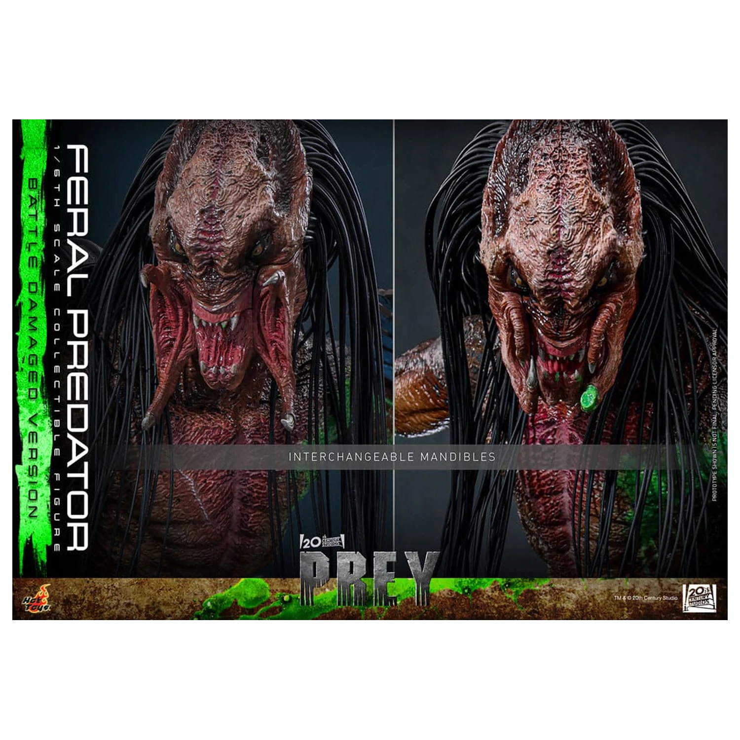 Prey akční figurka 1/6 Feral Predator (Battle Damaged Version) 37 cm fotografii produktu
