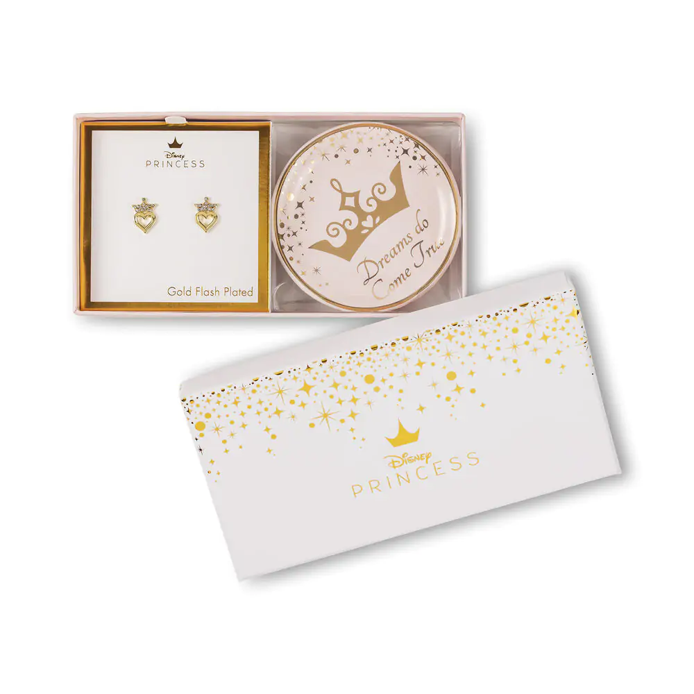 Náušnice Princess a talířek na šperky fotografii produktu