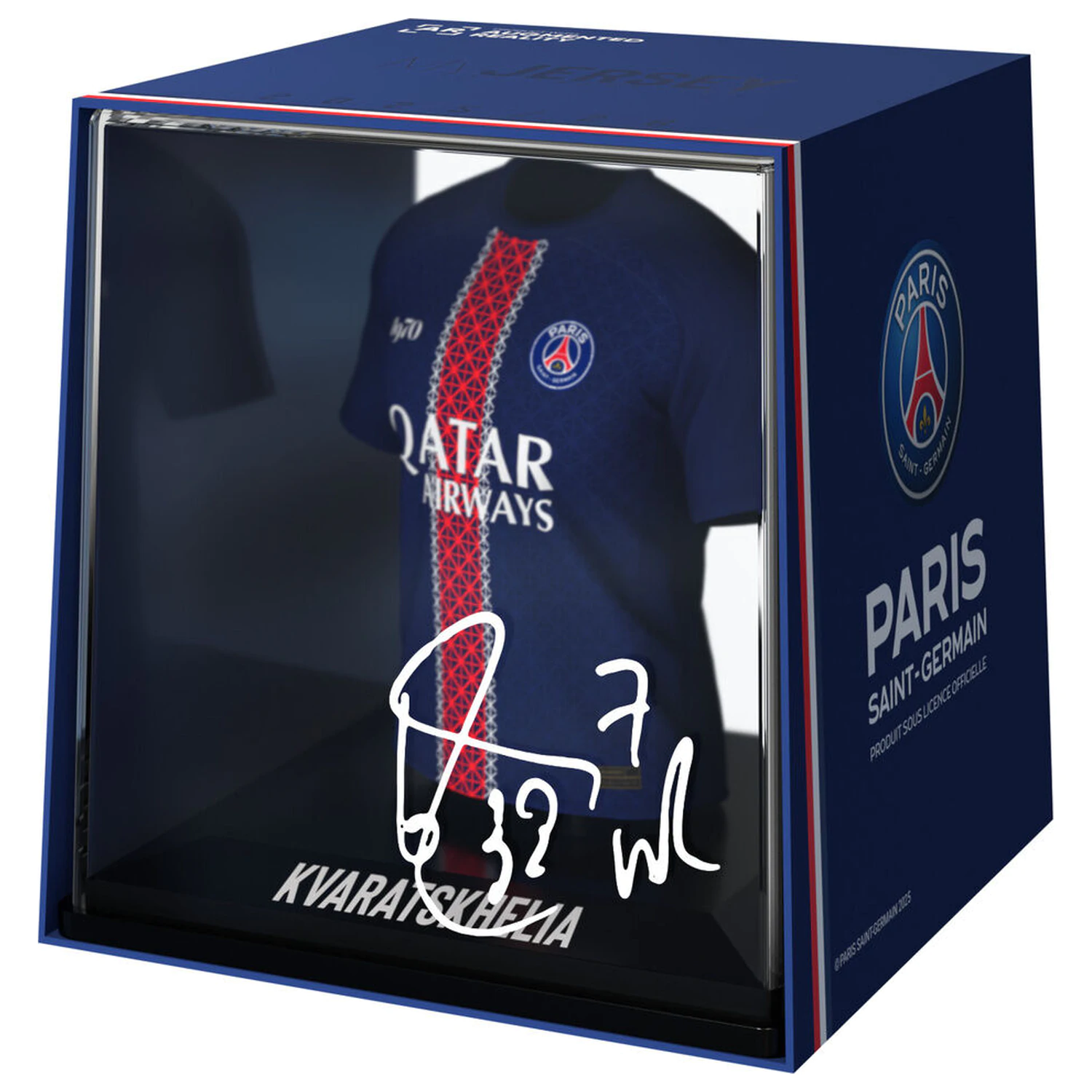 PSG Kvaratskhelia figurka v mini tričku fotografii produktu