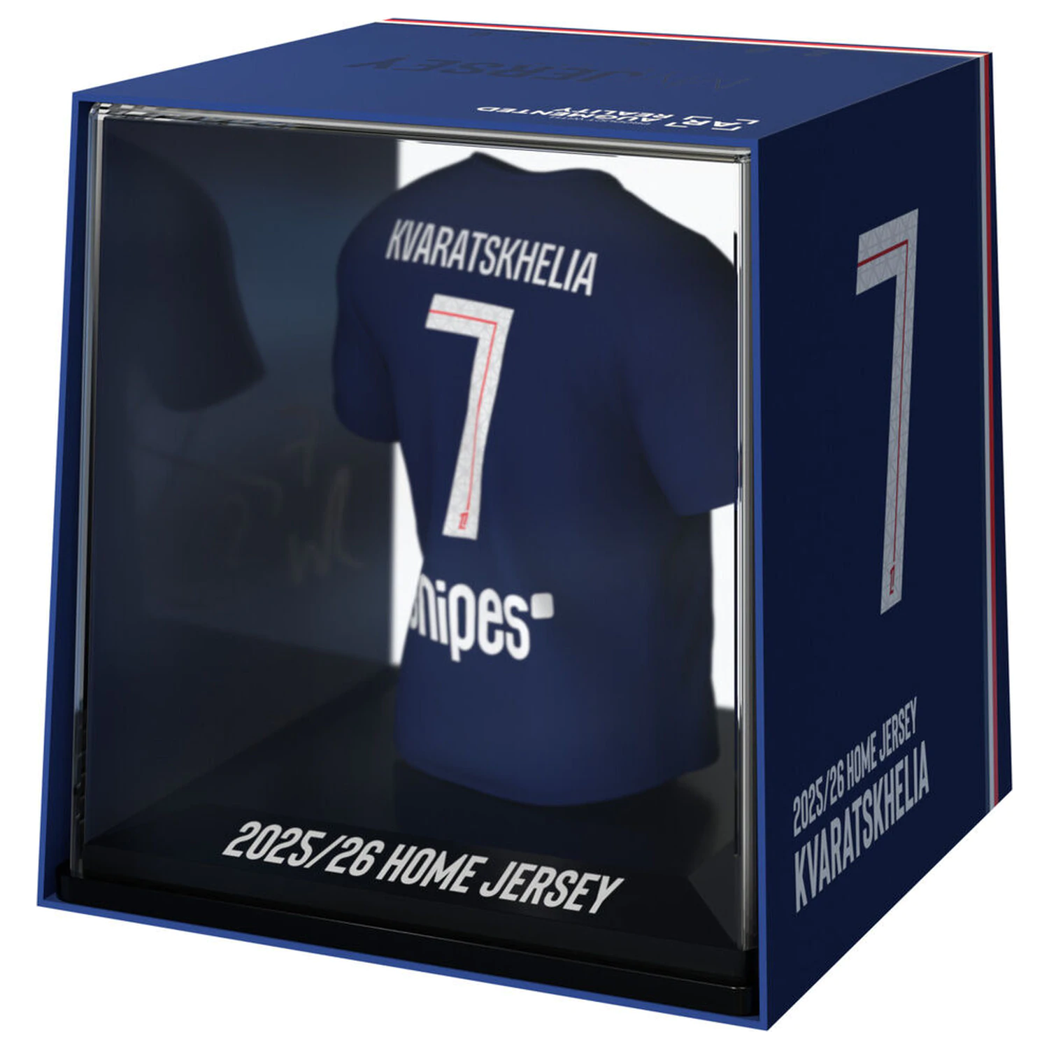 PSG Kvaratskhelia figurka v mini tričku fotografii produktu