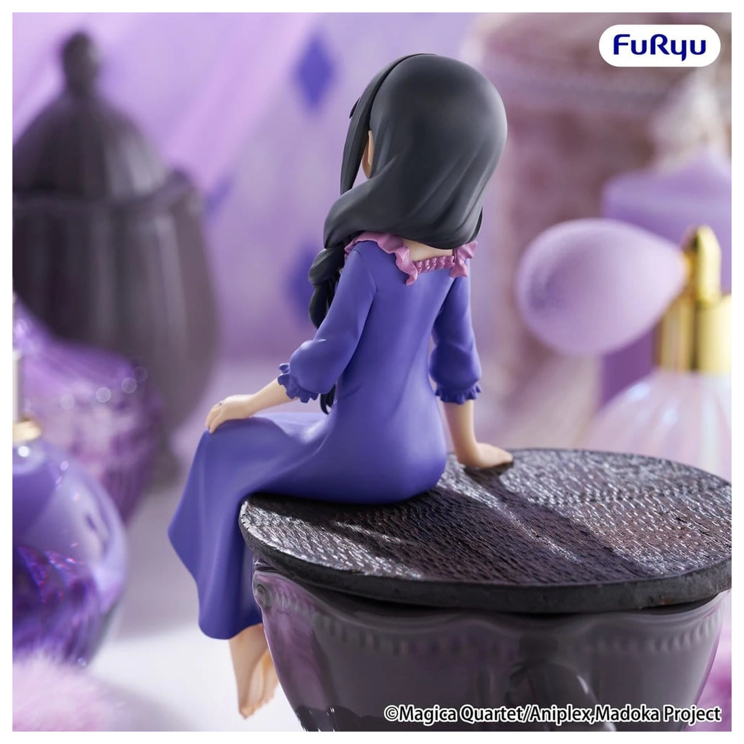 Puella Magi Madoka Magica PVC figurka zarážka na nudle -Homura Akemi- 15 cm fotografii produktu