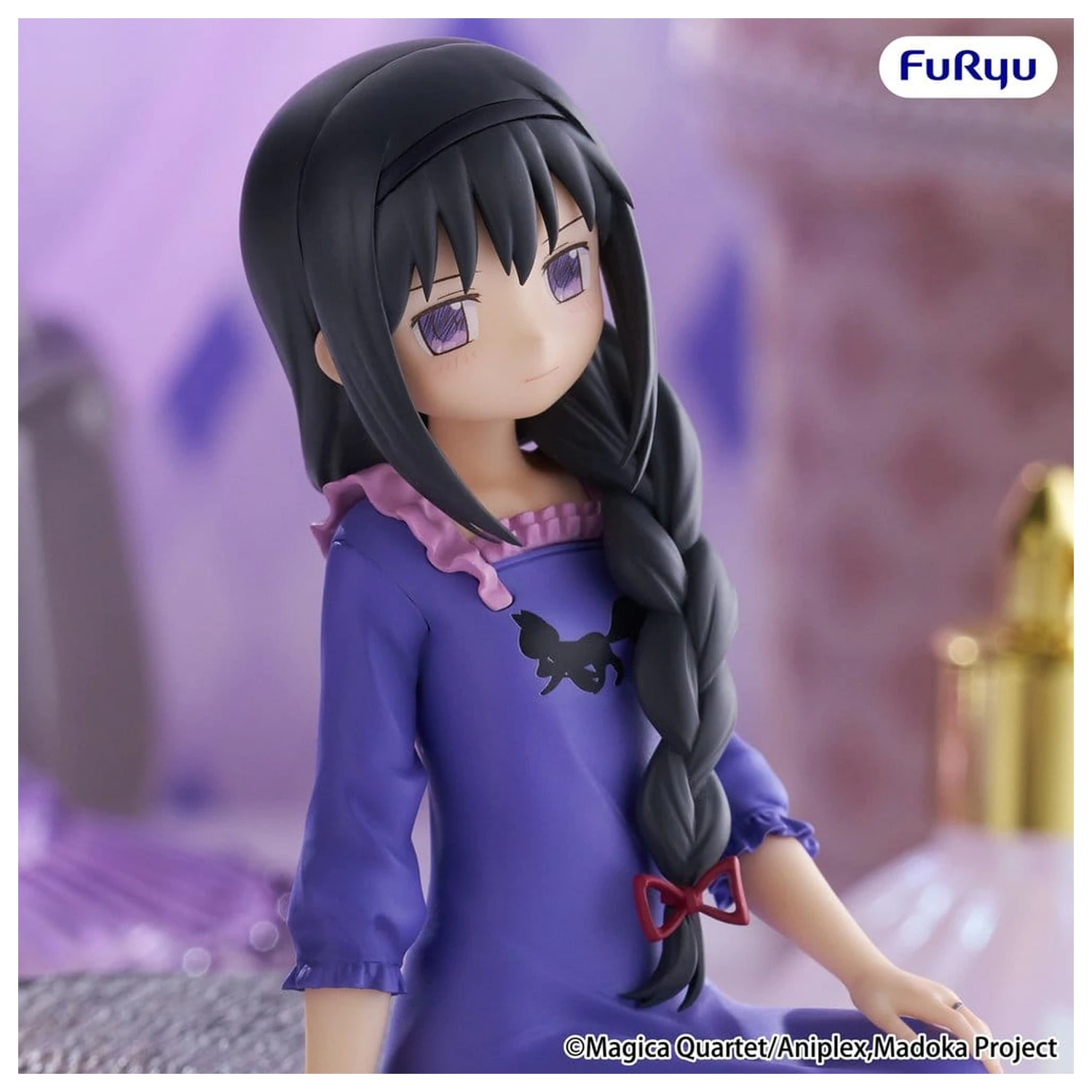 Puella Magi Madoka Magica PVC figurka zarážka na nudle -Homura Akemi- 15 cm fotografii produktu