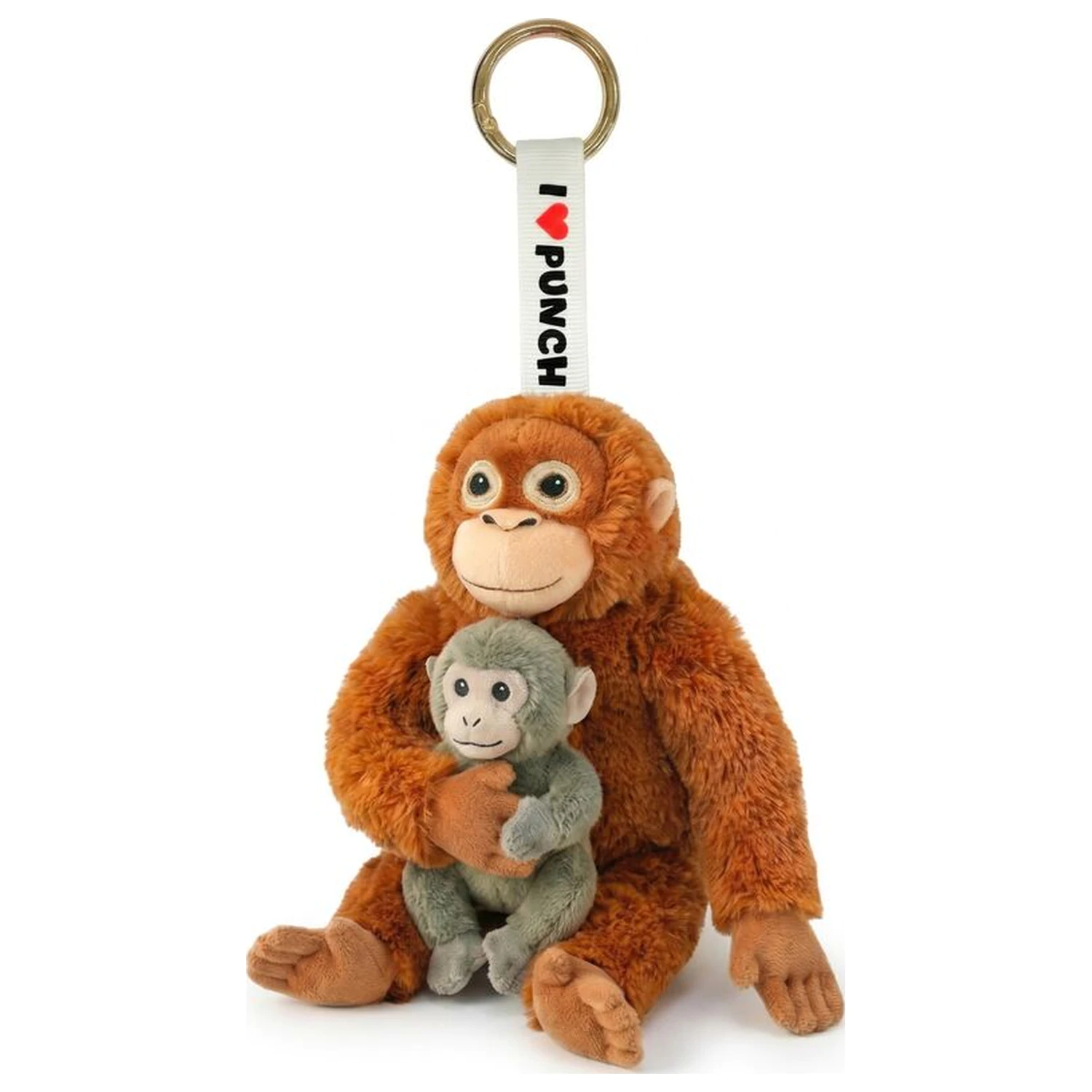 Punch monkey plyšová klíčenka 15cm fotografii produktu
