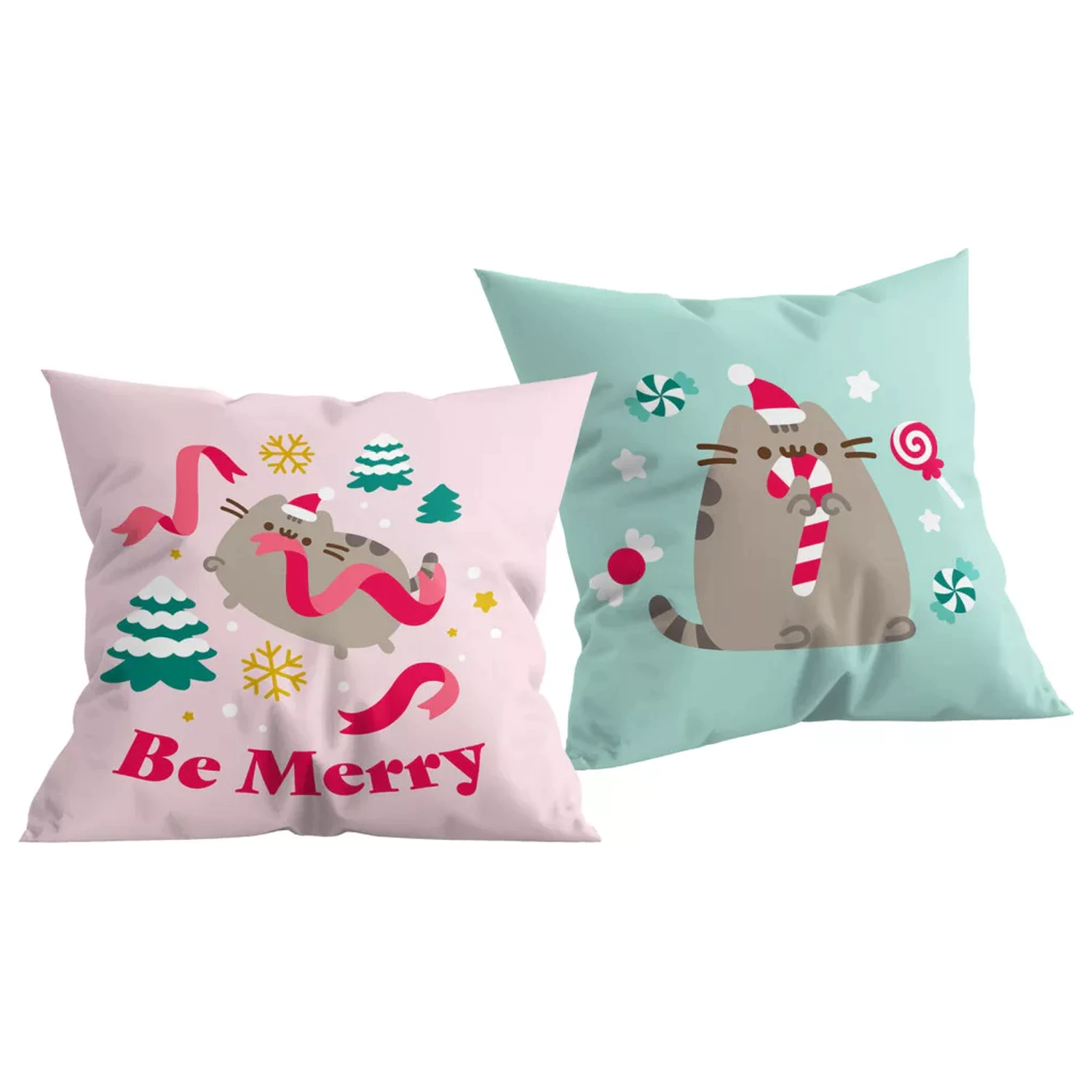 Pusheen Be Merry polštář, dekorační polštář 40x40 cm fotografii produktu