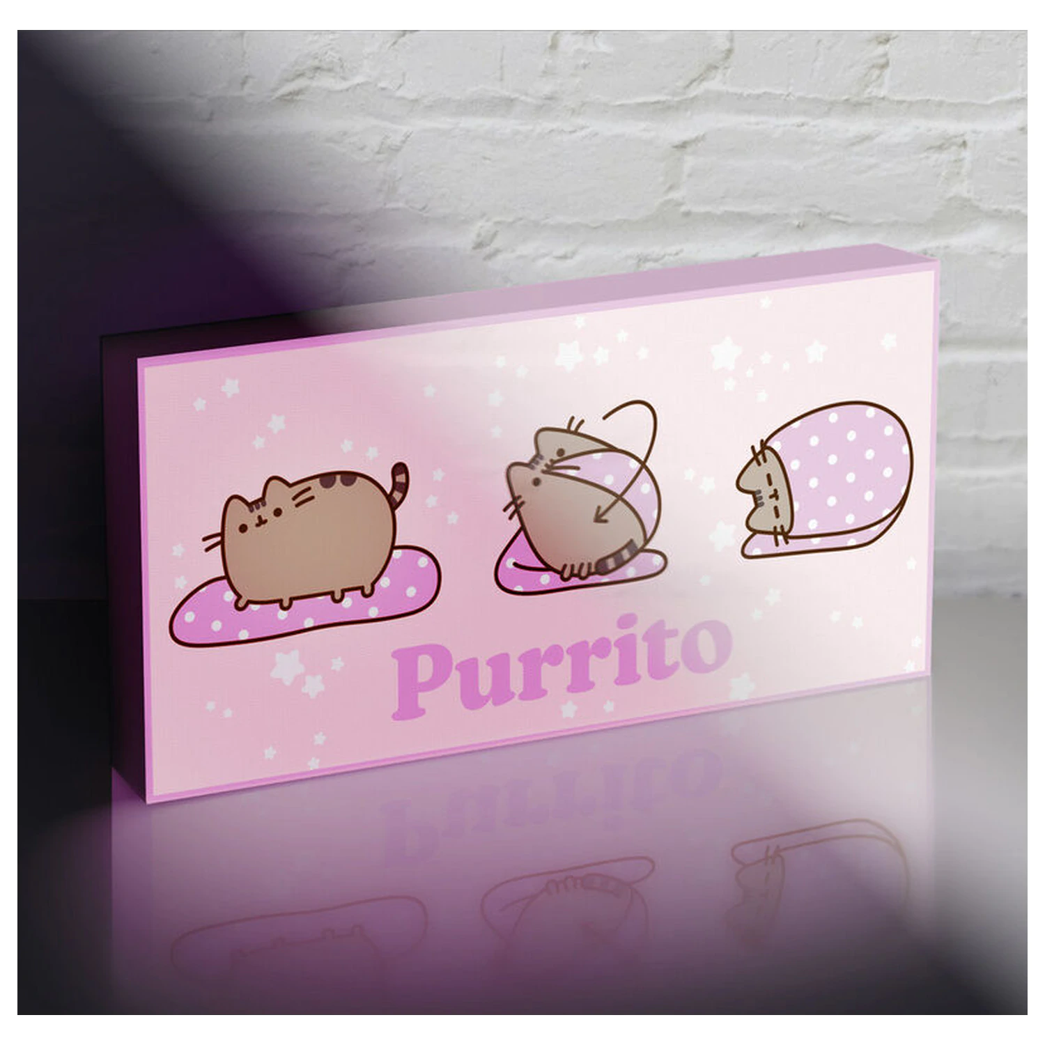 Pusheen svítící plátno fotografii produktu