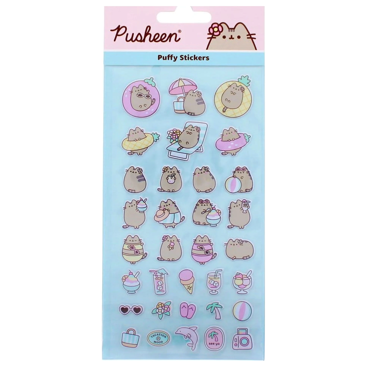 Pusheen Sada samolepek fotografii produktu