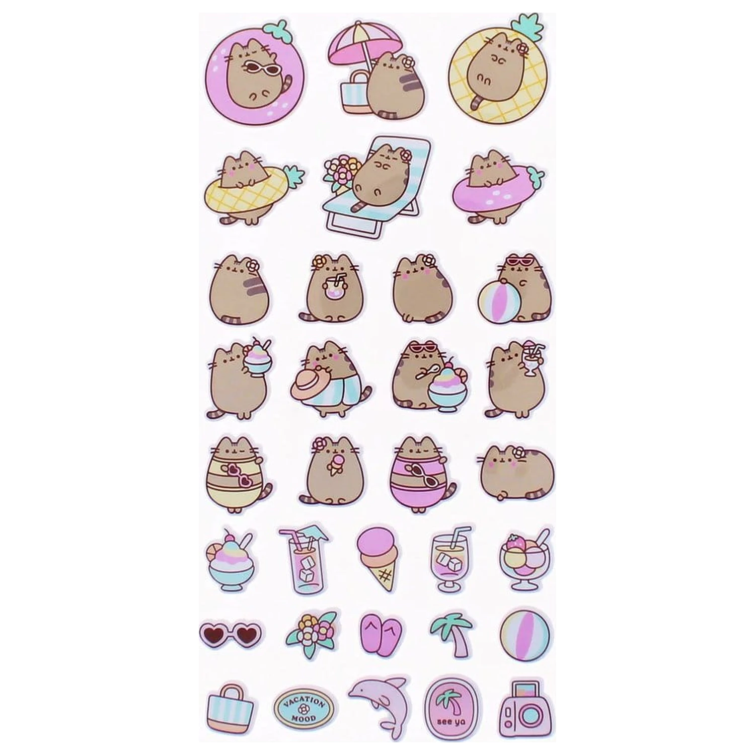 Pusheen Sada samolepek fotografii produktu