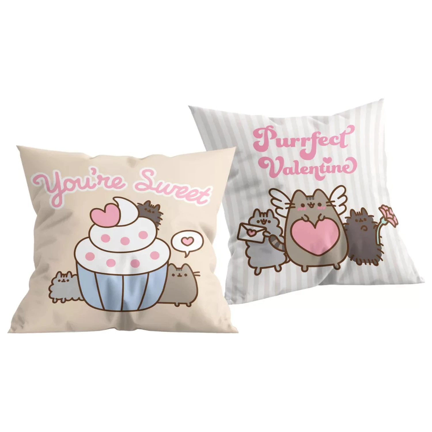 Pusheen Purrfect Valentine polštář, dekorativní polštář 40x40 cm fotografii produktu