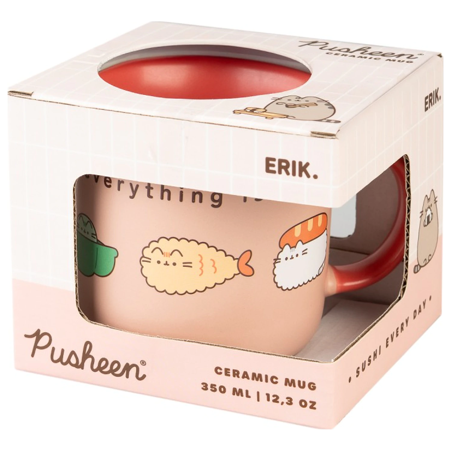 Pusheen Sushi Roll prémiový hrnek fotografii produktu