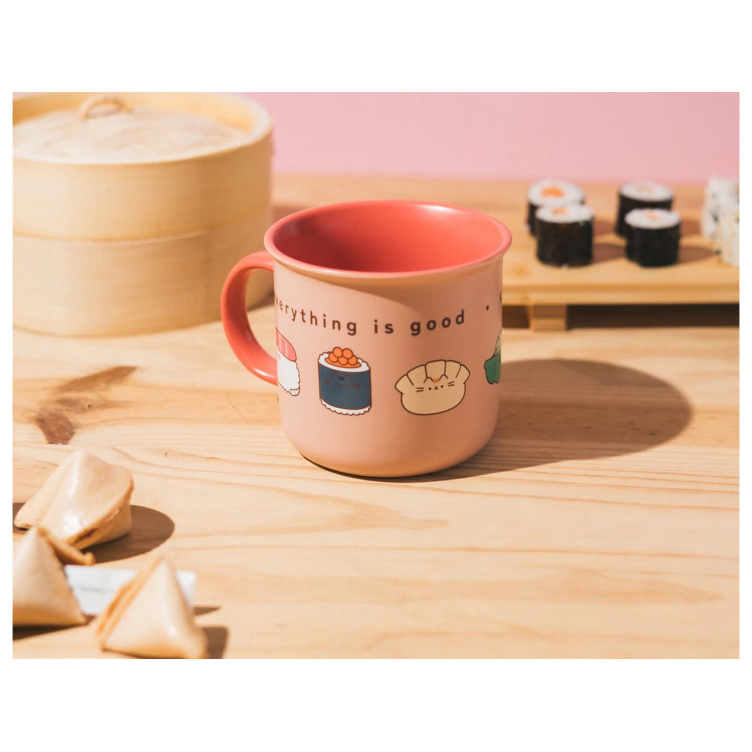 Pusheen Sushi Roll prémiový hrnek fotografii produktu