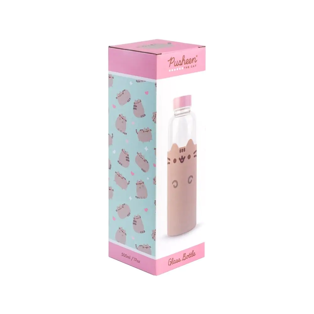 Pusheen skleněná láhev 500 ml fotografii produktu