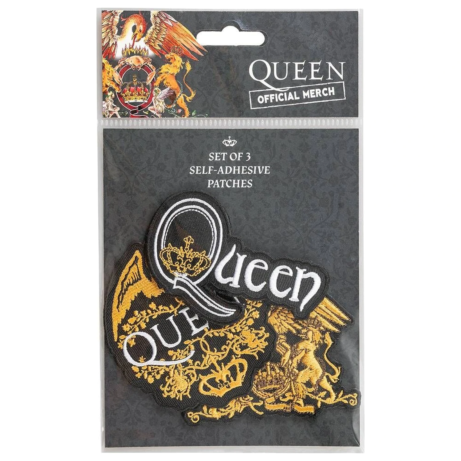 Queen sada 3 nášivek fotografii produktu