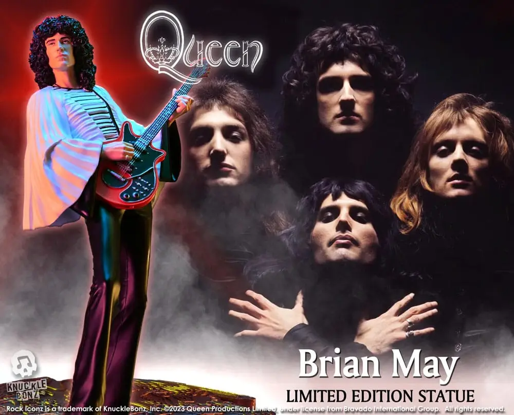 Socha Queen Rock Iconz Brian May II (Éra Sheer Heart Attack) 23 cm fotografii produktu
