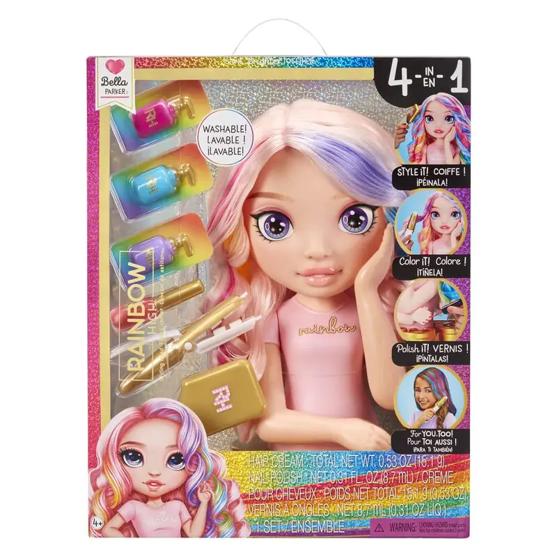 Rainbow High Bella Parker Styling head playset - Stylingová hlava - herní set fotografii produktu