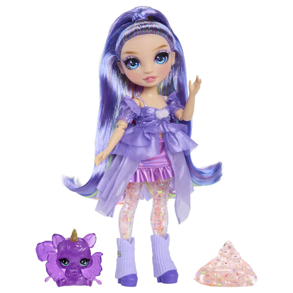 Rainbow High Rainbow Shimmers Feature Fantasy Violet panenka fotografii produktu