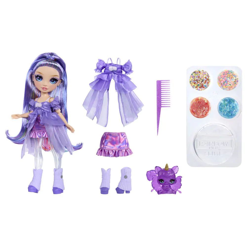 Rainbow High Rainbow Shimmers Feature Fantasy Violet panenka fotografii produktu