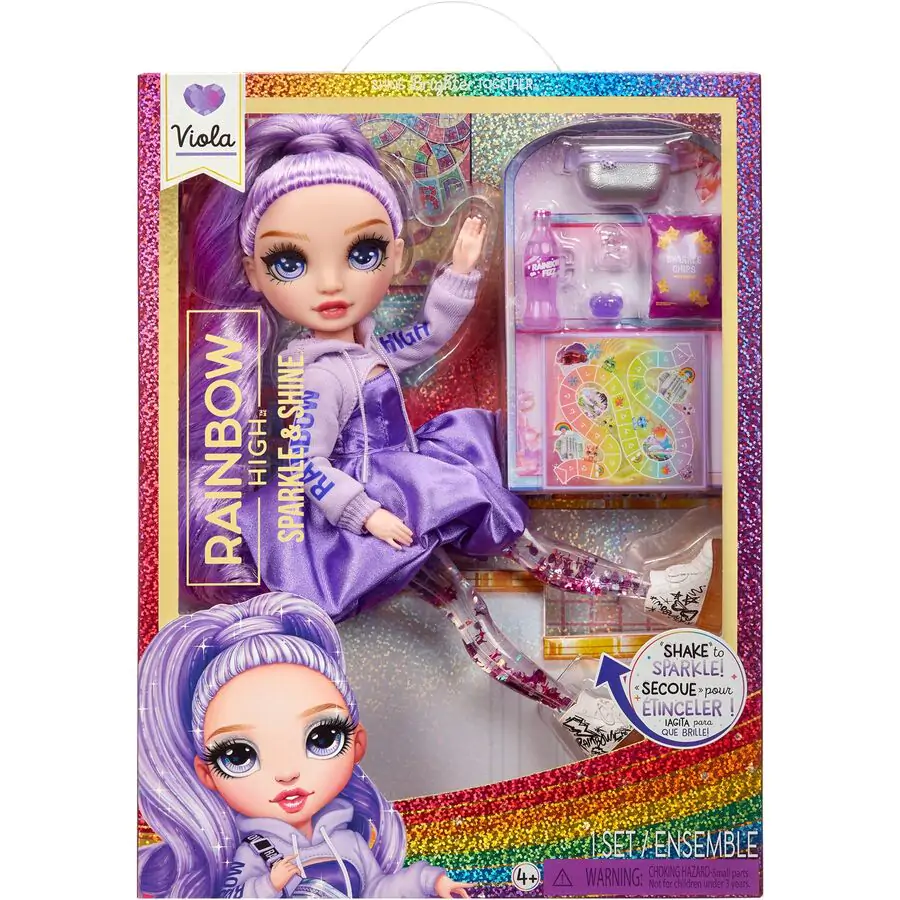 Panenka Rainbow High Sparkle & Shine Viola fotografii produktu