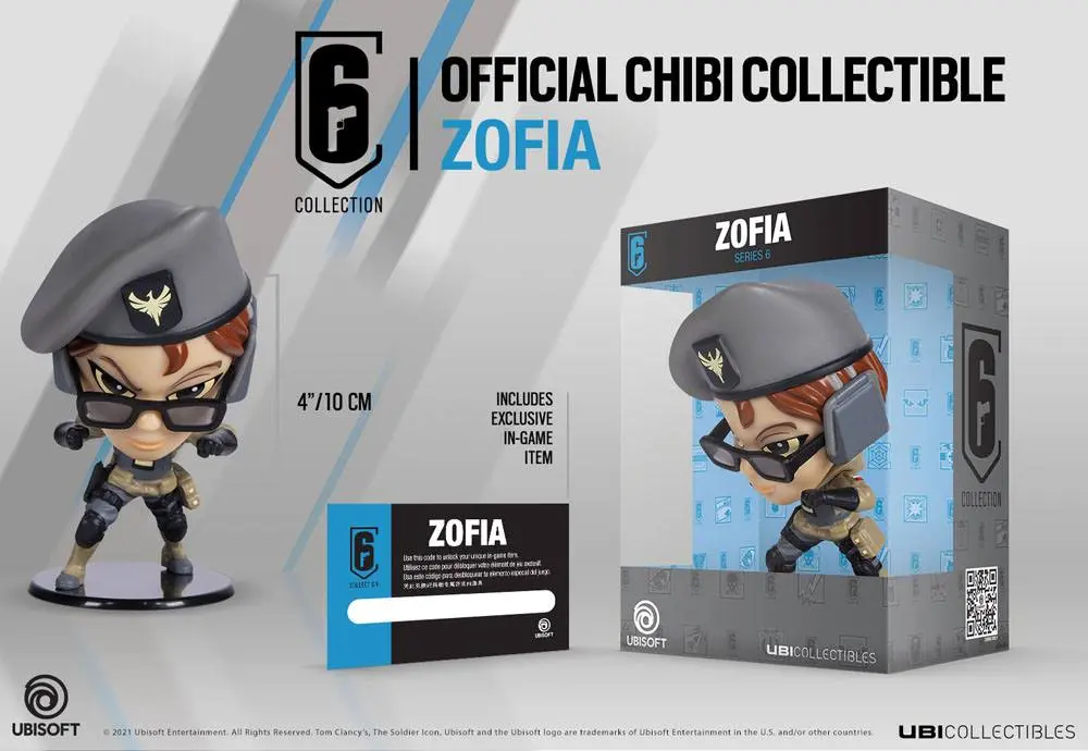 Rainbow Six Siege 6 Collection Chibi Figurka Série 6 Zofia 10 cm fotografii produktu