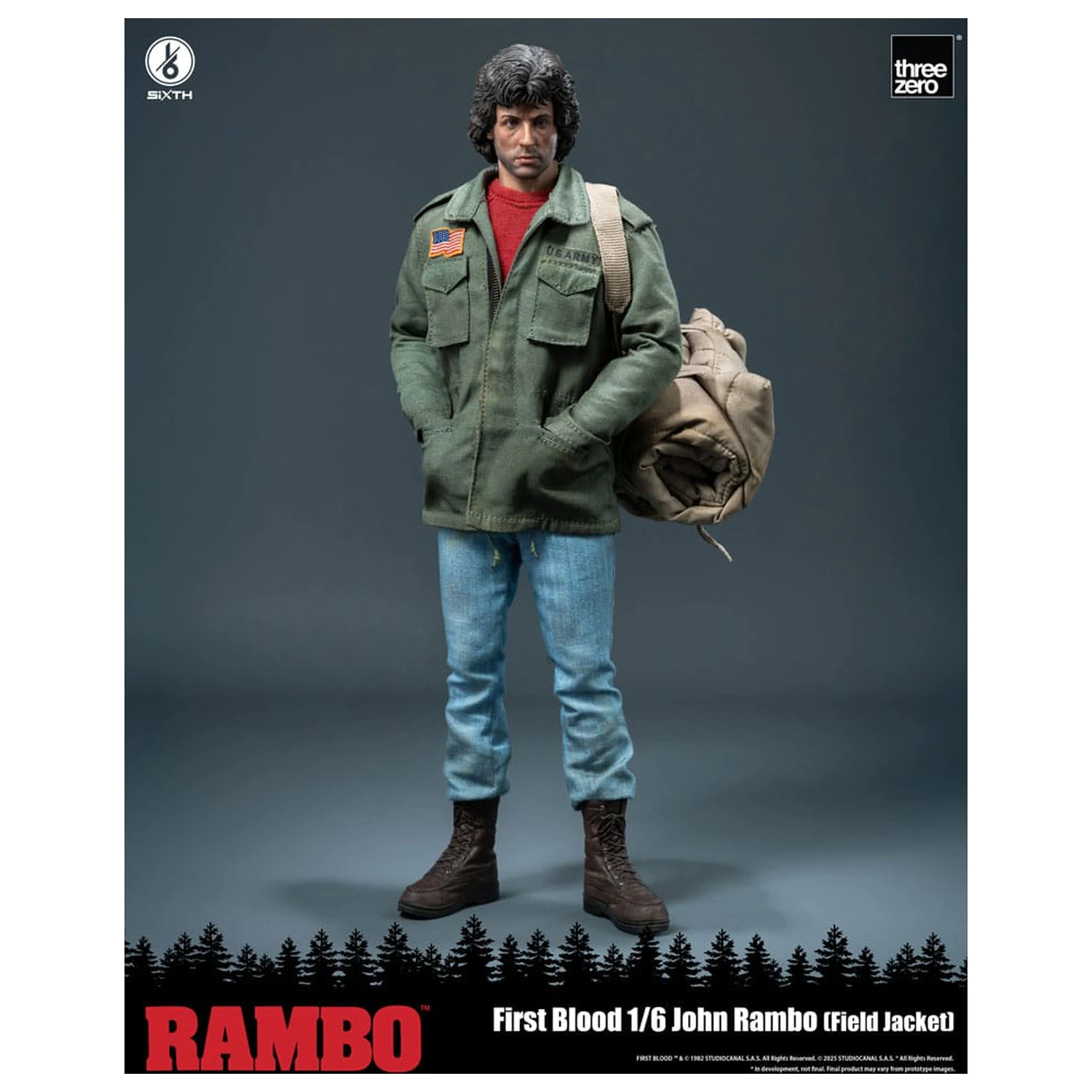 Rambo: First Blood akční figurka 1/6 John Rambo (Field Jacket) 31 cm fotografii produktu