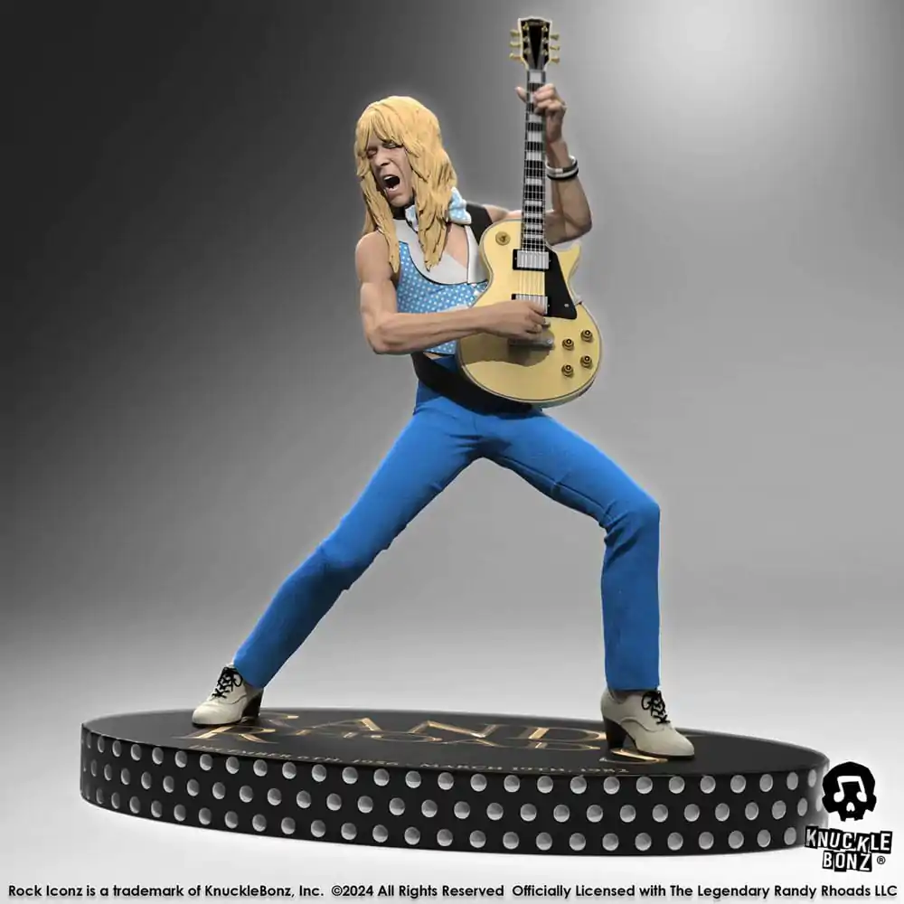 Randy Rhoads IV Rock Iconz Socha The Early Years Modrá Verze 24 cm fotografii produktu