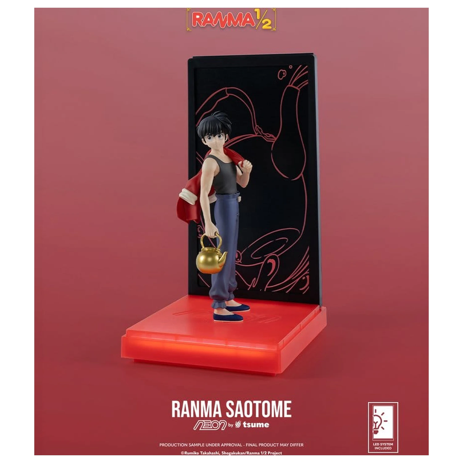 Ranma Neon Figurka 1/9 Ranma Saotome Boy 20 cm fotografii produktu