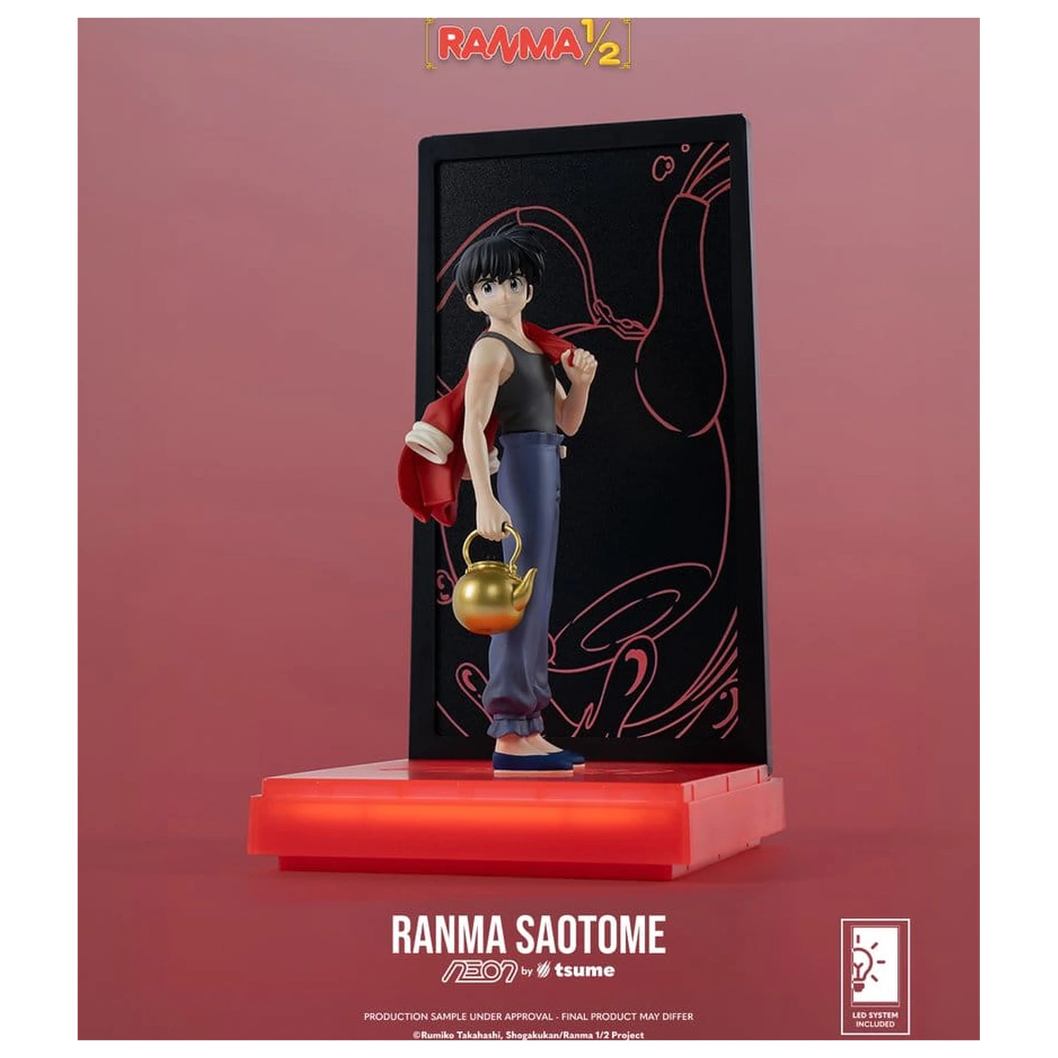 Ranma Neon Figurka 1/9 Ranma Saotome Boy 20 cm fotografii produktu