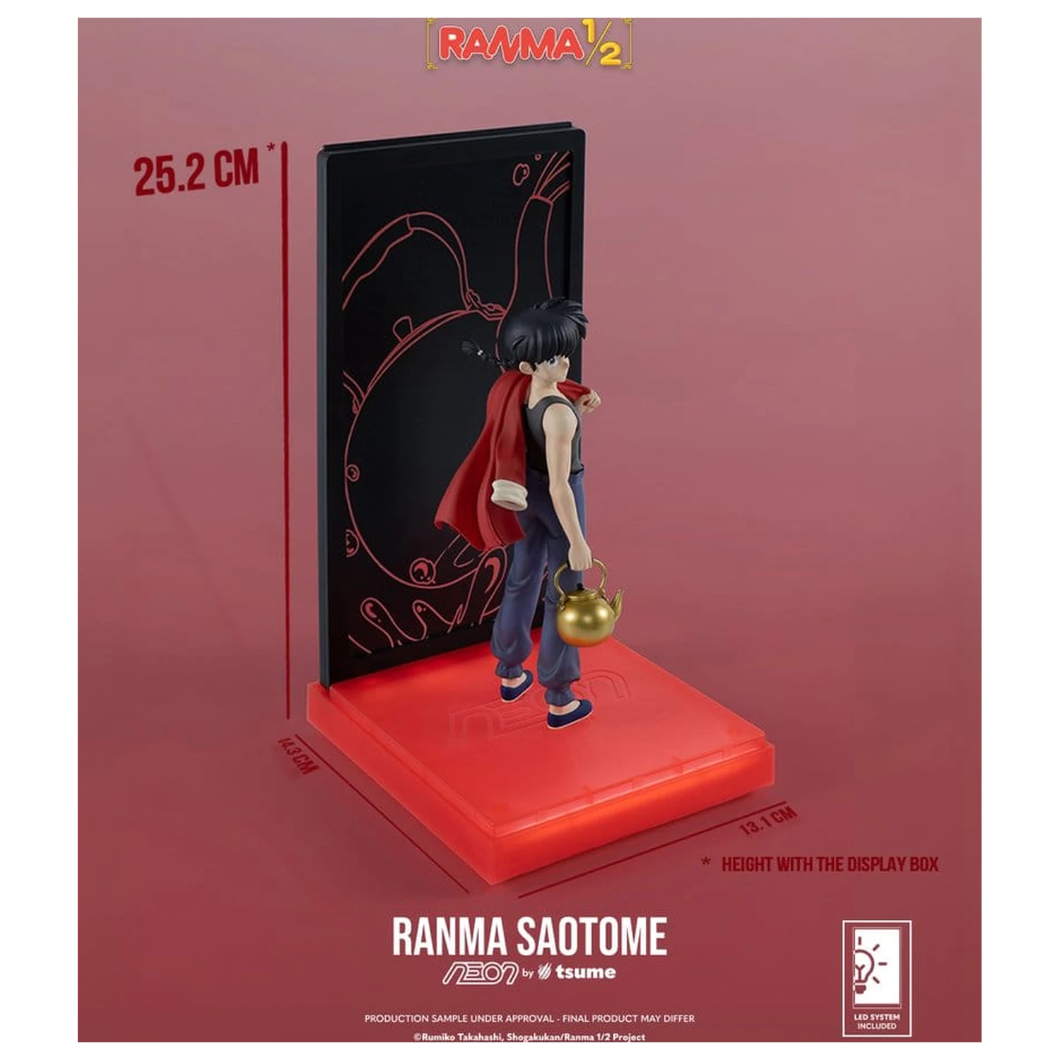 Ranma Neon Figurka 1/9 Ranma Saotome Boy 20 cm fotografii produktu