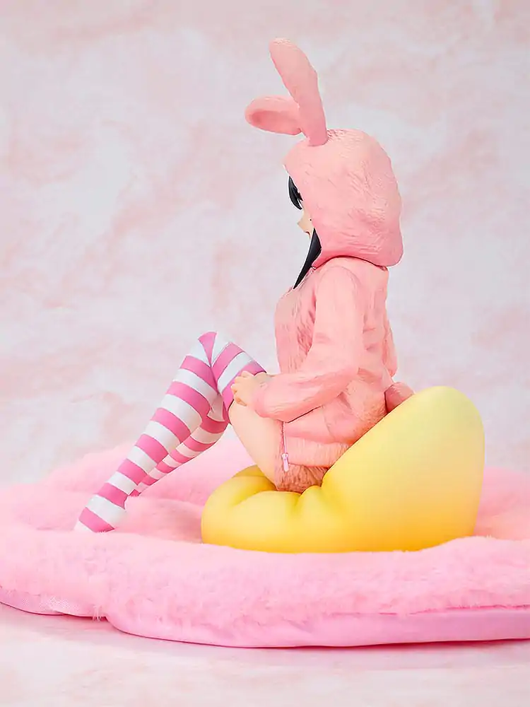 Rascal Does Not Dream of a Knapsack Kid PVC Socha 1/7 Mai Sakurajima Hoodie Look Rabbit Ears Verze 18 cm fotografii produktu