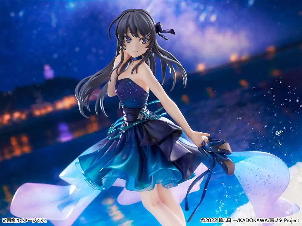 Rascal Does Not Dream of Bunny Girl Senpai PVC Socha 1/7 Mai Sakurajima Starry night sky Ver. 25 cm fotografii produktu