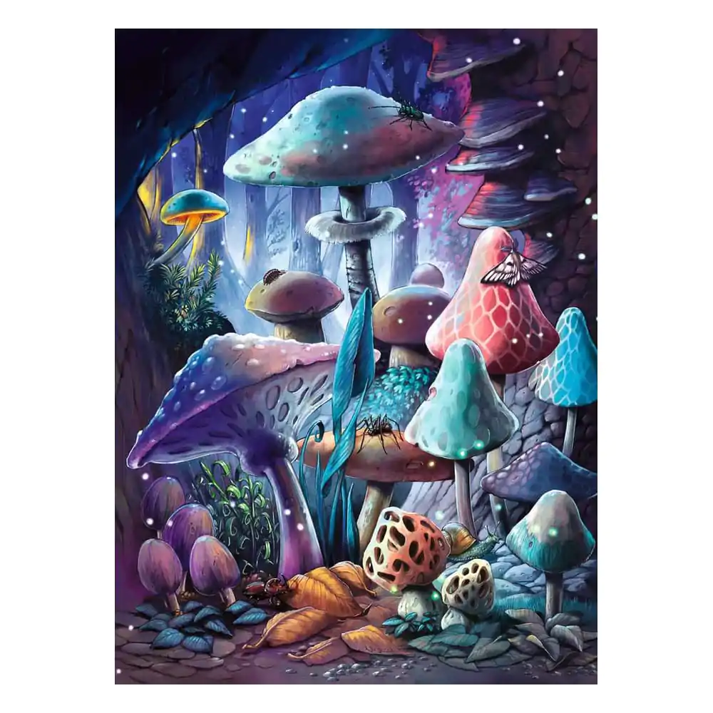 Ravensburger Svítící Puzzle ve Tmě Moonlight Mushrooms (500 dílků) fotografii produktu