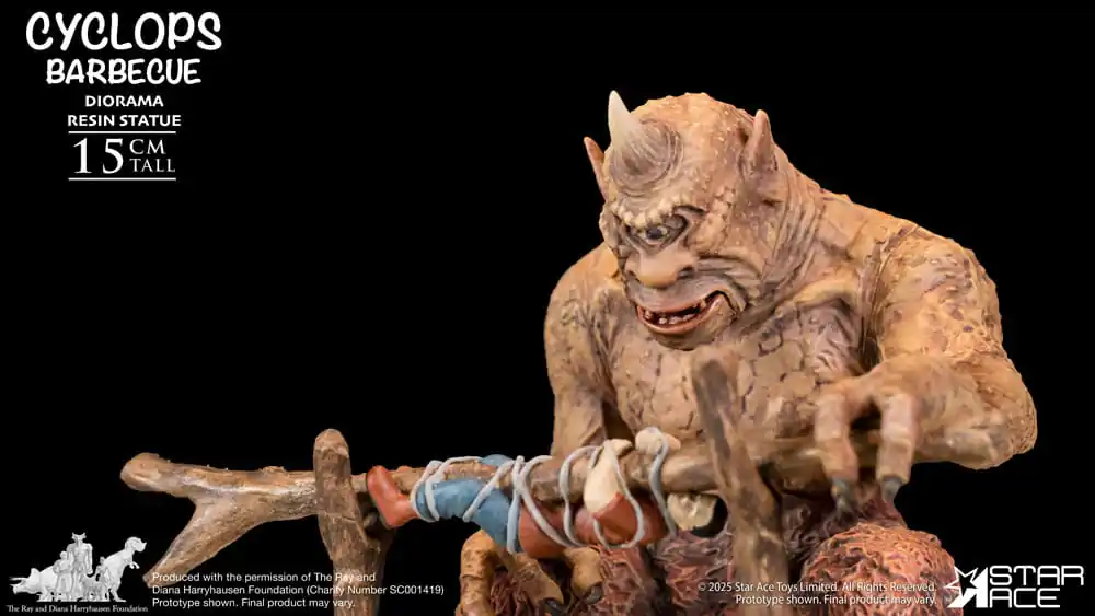 Ray Harryhausen Dioráma 1/8 Cyclops Barbecue Scéna 17 cm fotografii produktu