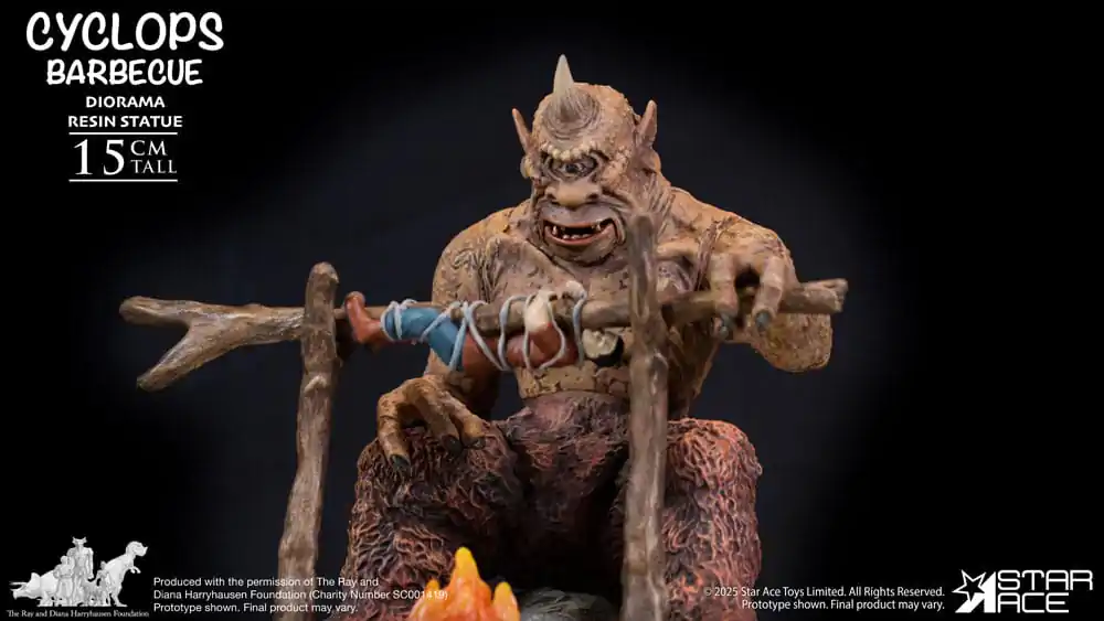 Ray Harryhausen Dioráma 1/8 Cyclops Barbecue Scéna 17 cm fotografii produktu
