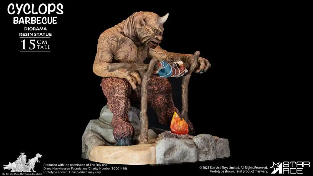 Ray Harryhausen Dioráma 1/8 Cyclops Barbecue Scéna 17 cm fotografii produktu
