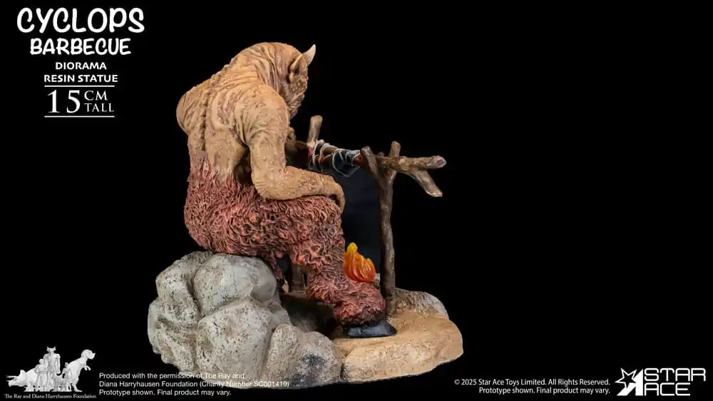 Ray Harryhausen Dioráma 1/8 Cyclops Barbecue Scéna 17 cm fotografii produktu