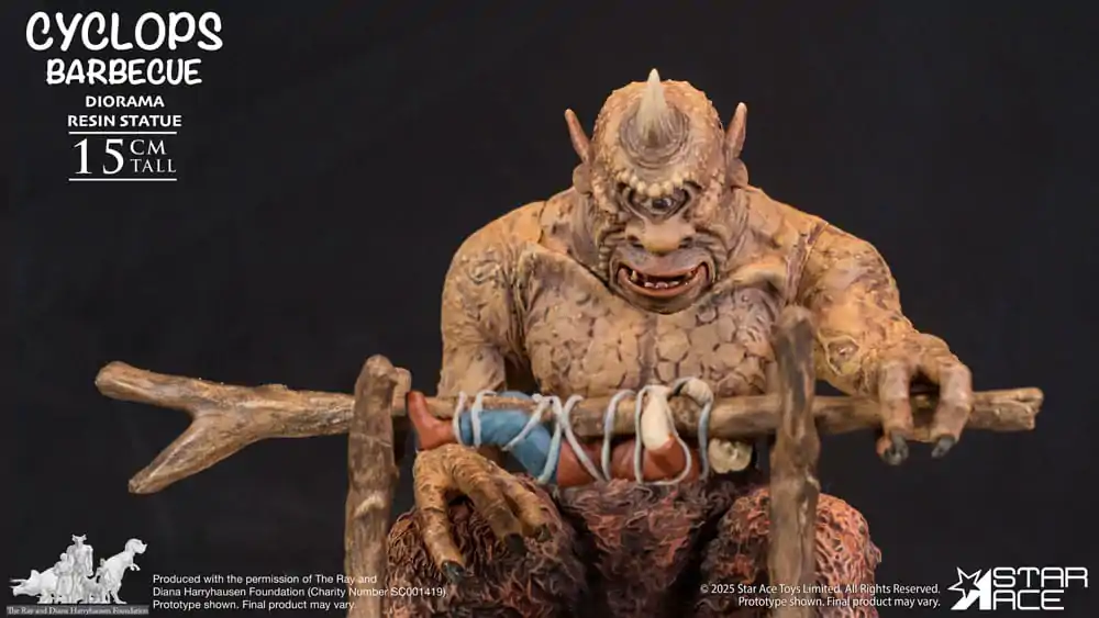 Ray Harryhausen Dioráma 1/8 Cyclops Barbecue Scéna 17 cm fotografii produktu