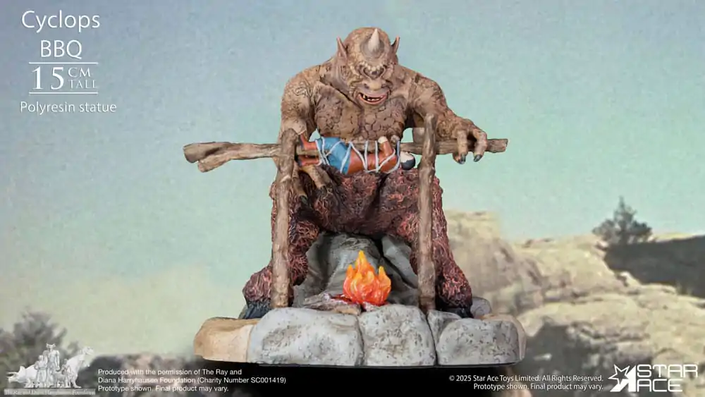 Ray Harryhausen Dioráma 1/8 Cyclops Barbecue Scéna 17 cm fotografii produktu
