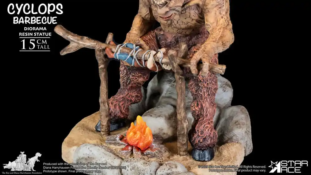 Ray Harryhausen Dioráma 1/8 Cyclops Barbecue Scéna 17 cm fotografii produktu