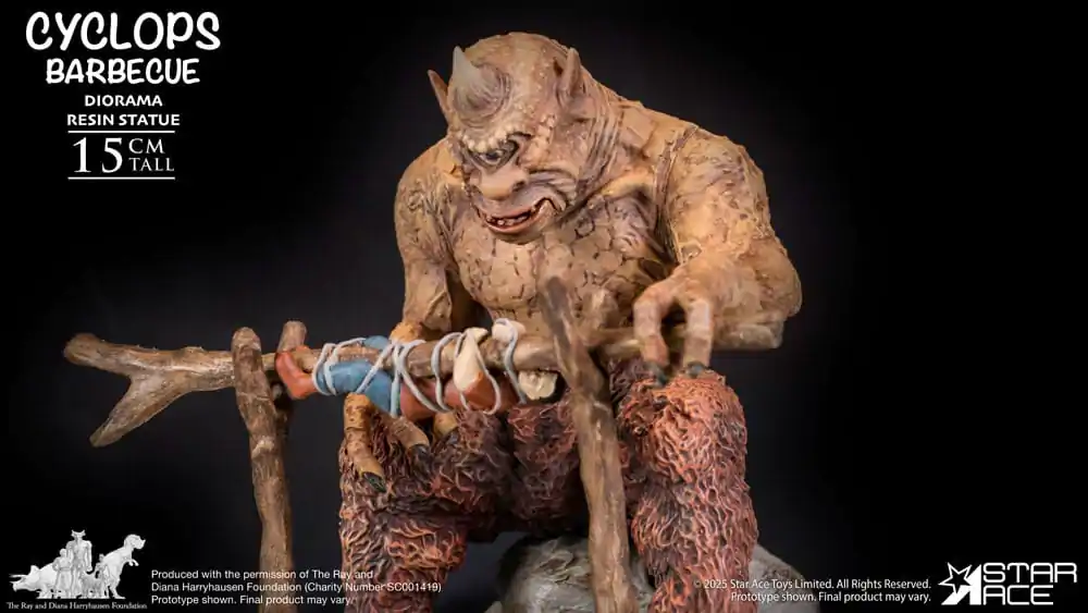 Ray Harryhausen Dioráma 1/8 Cyclops Barbecue Scéna 17 cm fotografii produktu