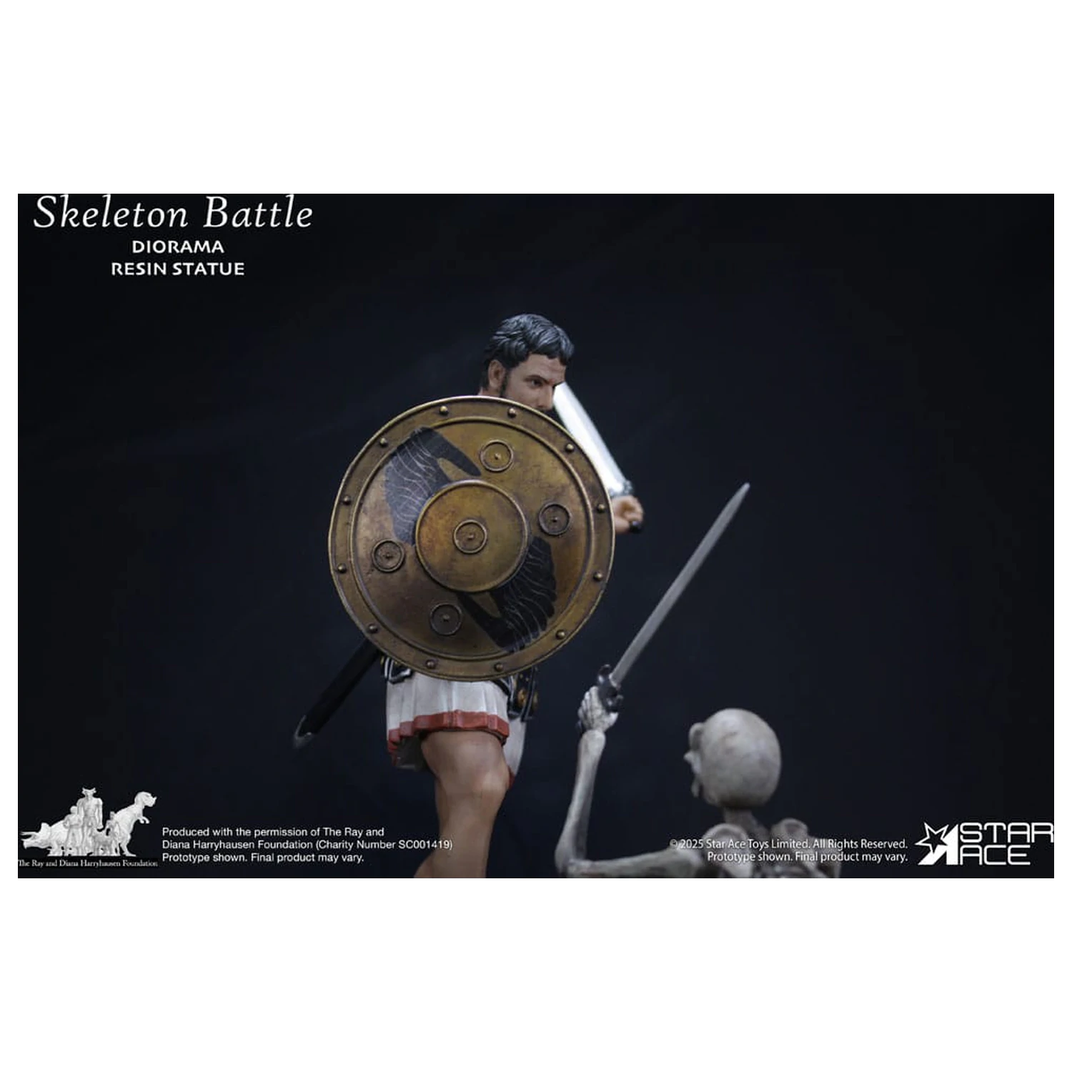 Ray Harryhausen Diorama 1/8 Skeleton Battle Scéna 30 cm fotografii produktu