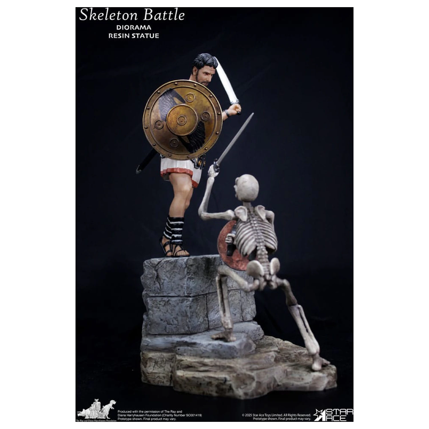 Ray Harryhausen Diorama 1/8 Skeleton Battle Scéna 30 cm fotografii produktu