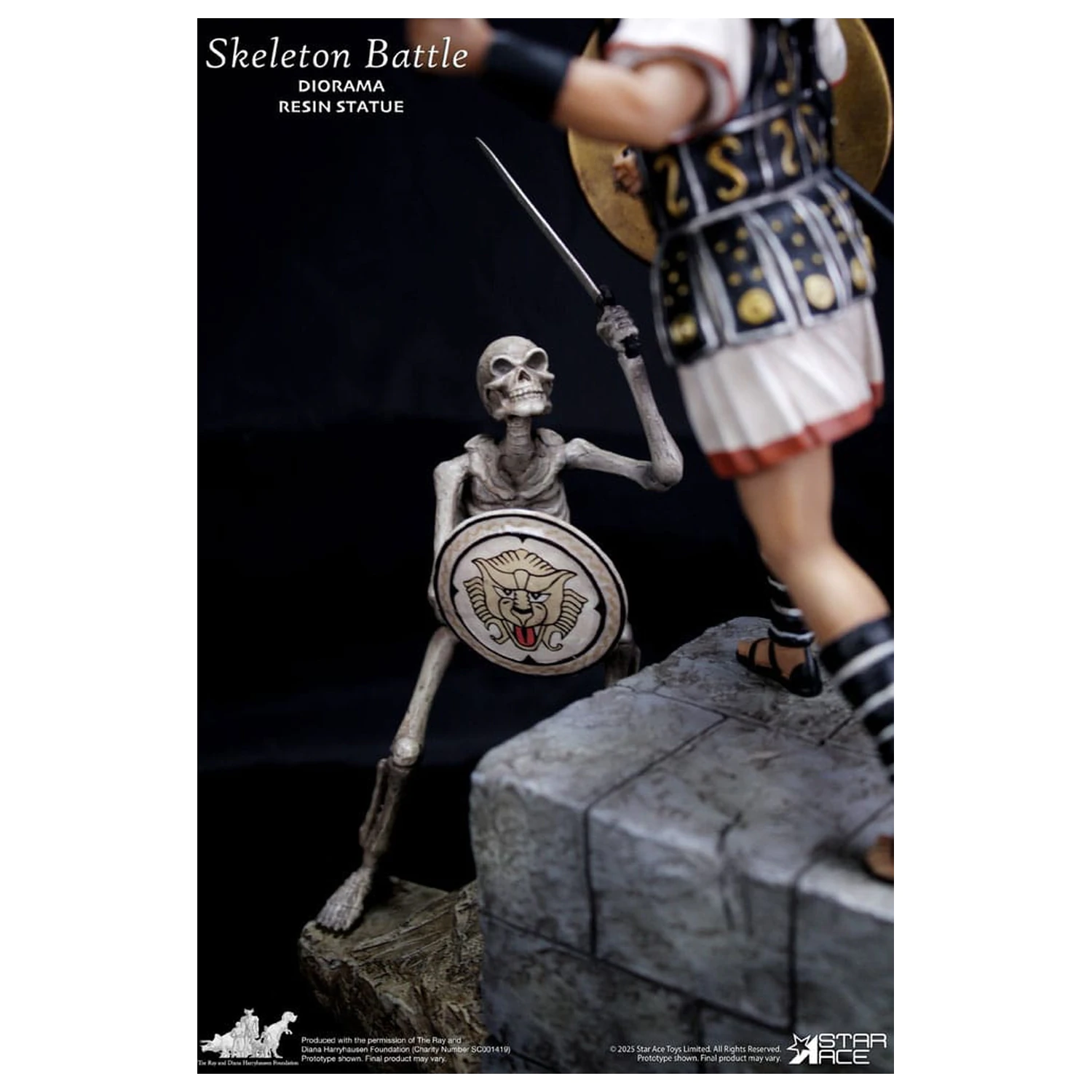 Ray Harryhausen Diorama 1/8 Skeleton Battle Scéna 30 cm fotografii produktu